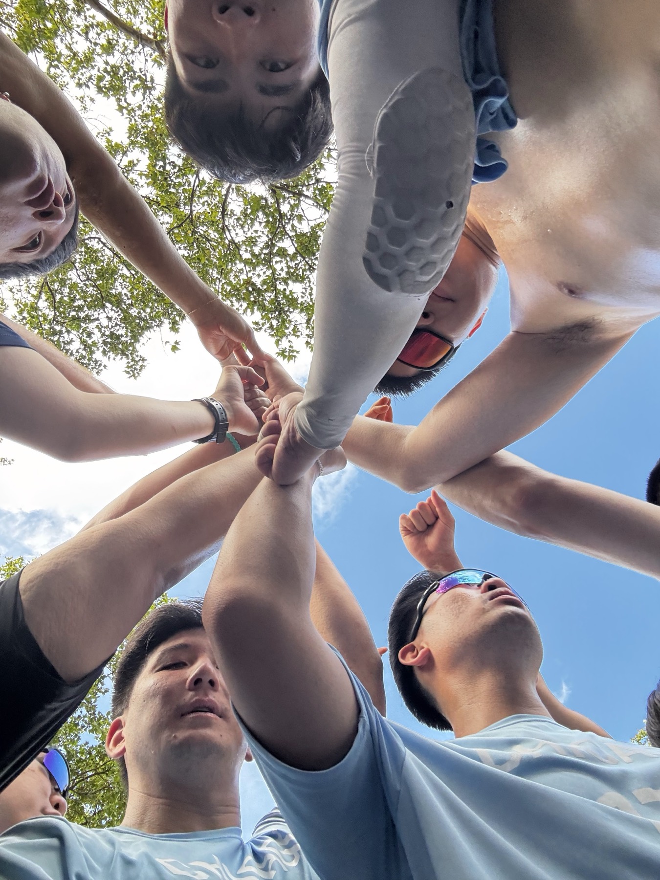 Chicago United team huddle